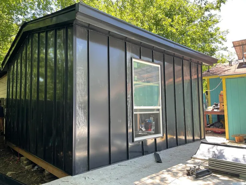 Black standing seam metal wall panels for Metal Roof Installation in Arden-Arcade